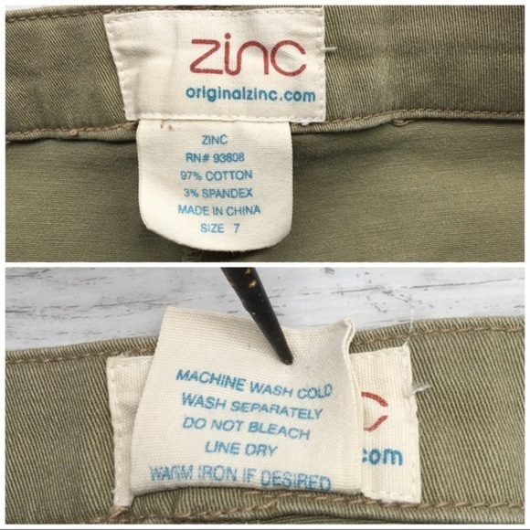 Zinc Utility Pants Khaki Green 7 Women’s Pockets - Picture 15 of 16